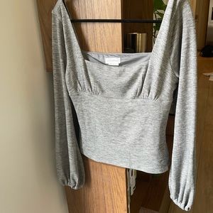 Lovers + friends gray Blakey sweater